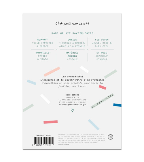 French Decorative Embroidery Kits Hot Air Balloon