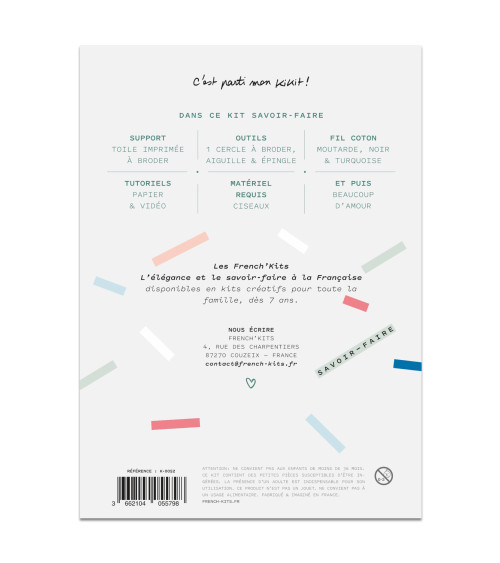 Kit di ricamo decorativo francese Sua Maestà l'Orso