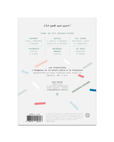 Kit di ricamo decorativo francese Sua Maestà l'Orso