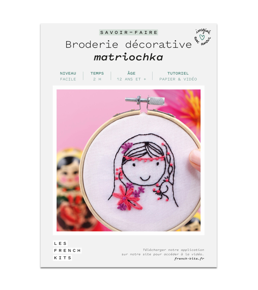 French Matryoshka decorative embroidery kits