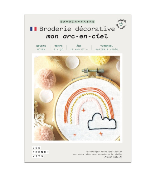 Französische Kits Dekorative Stickerei Regenbogen