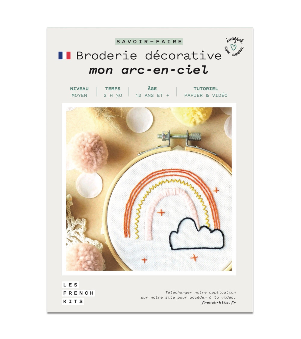 Französische Kits Dekorative Stickerei Regenbogen