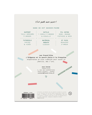 Kits Franceses Bordado decorativo Arcoiris