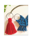 French Kits DIY Macramé Pendentifs Noeuds & Pompon