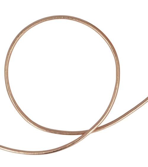 Spool Faux metal cord Rose gold