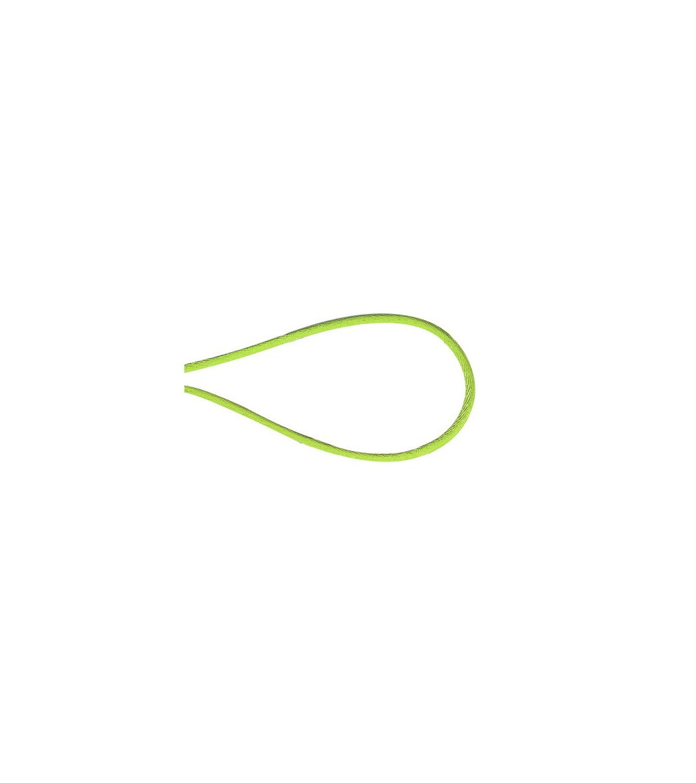 Bobine 50m cordon queue de souris polyester vert anis
