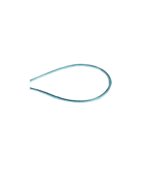 Bobine 50m cordon queue de souris polyester turquoise