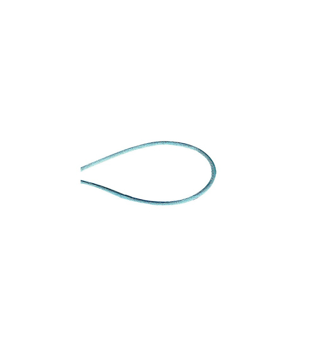 Bobine 50m cordon queue de souris polyester turquoise
