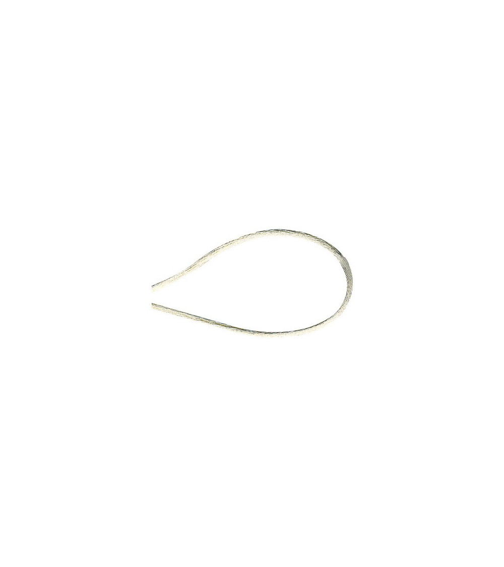 Bobine 50m cordon queue de souris polyester ecru