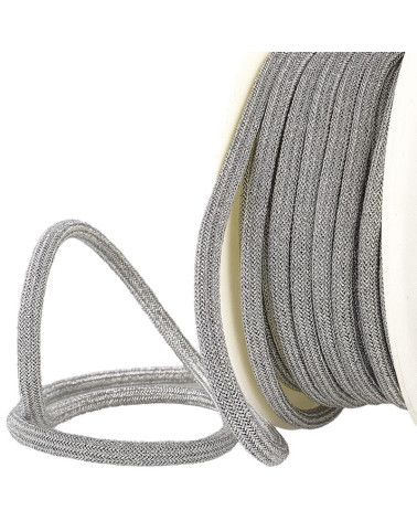 20m spool 7mm silver metallic cord