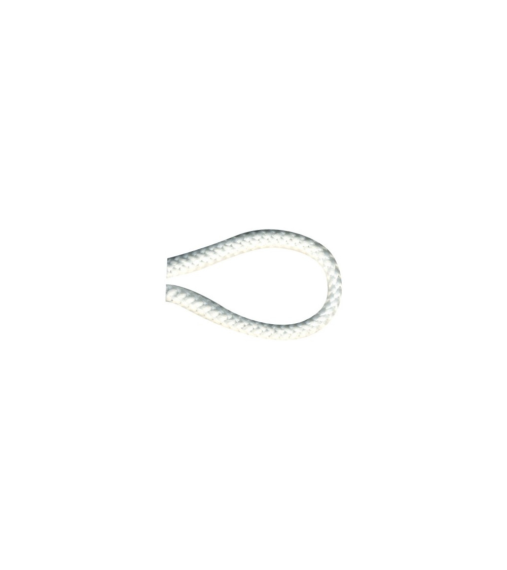 Bobina da 25 m Cordone lavorato a maglia da 4,5 mm bianco