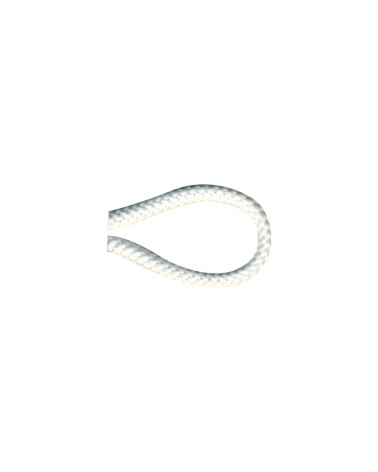 Bobina da 25 m Cordone lavorato a maglia da 4,5 mm bianco