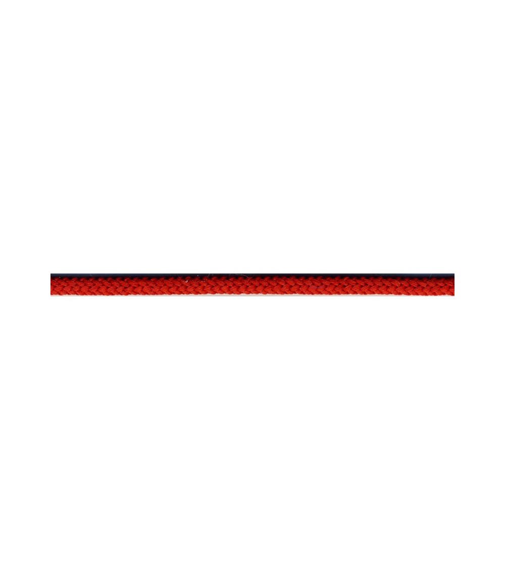 Bobina de 25m Cordón tejido 4,5mm rojo