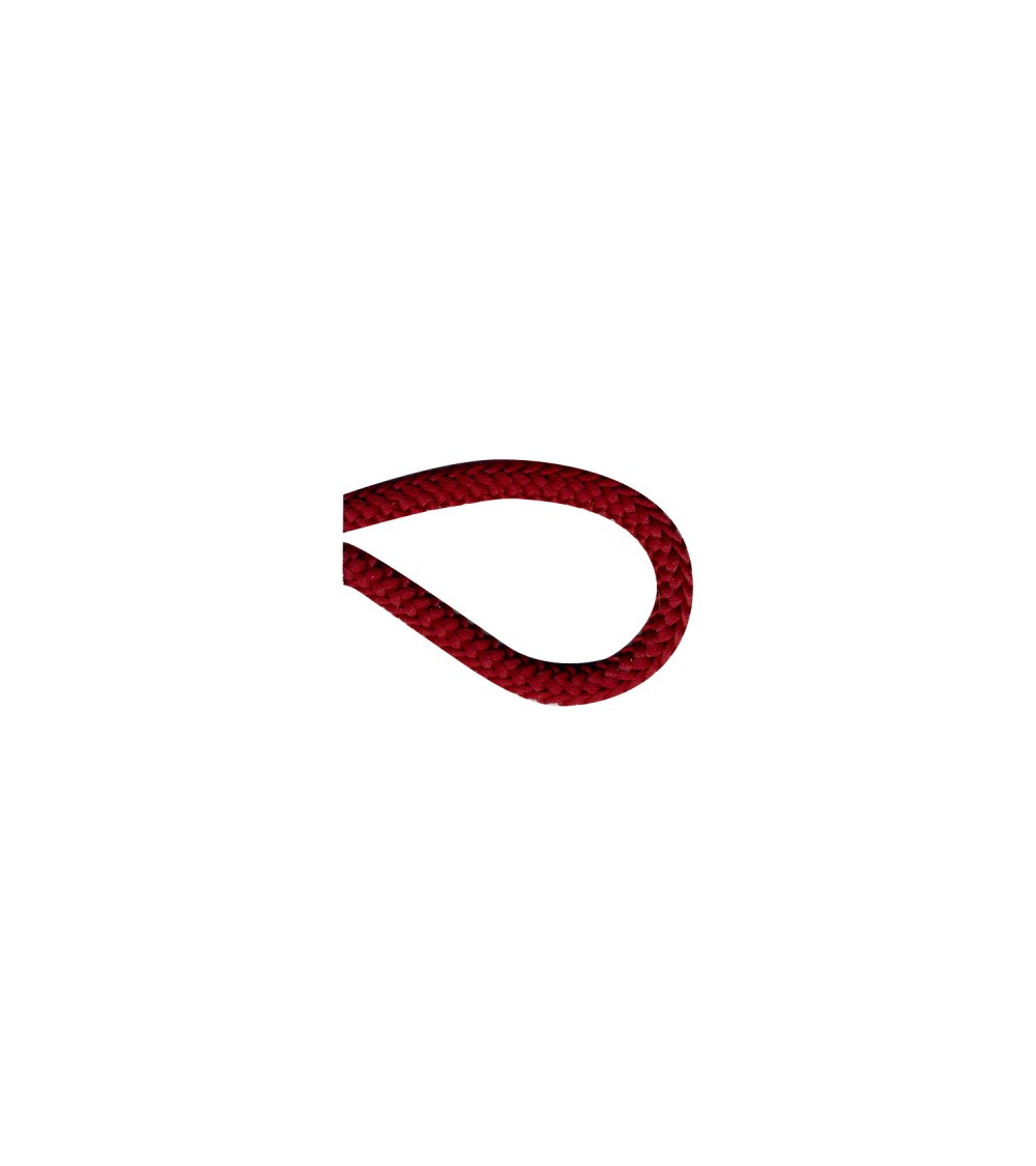 Bobina da 25 m. Cordone lavorato a maglia da 4,5 mm rosso bordeaux