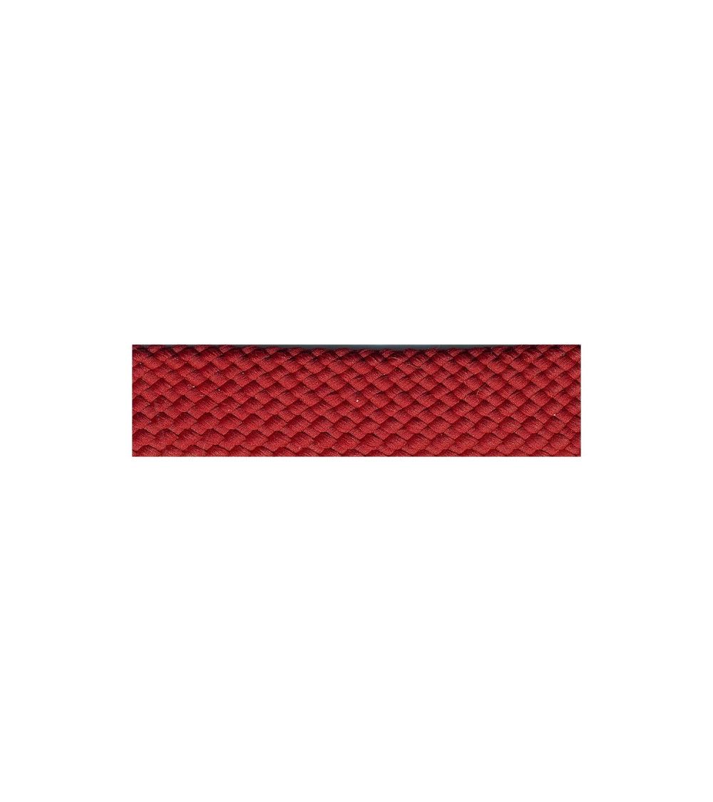 Treccia floscia in ecopelle bordeaux