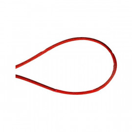 Bobine 50m cordon queue de souris polyester rouge