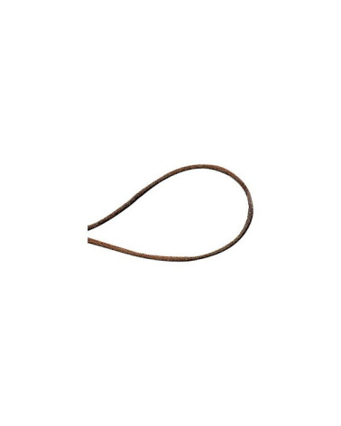 Bobine 50m cordon queue de souris polyester marron fonce
