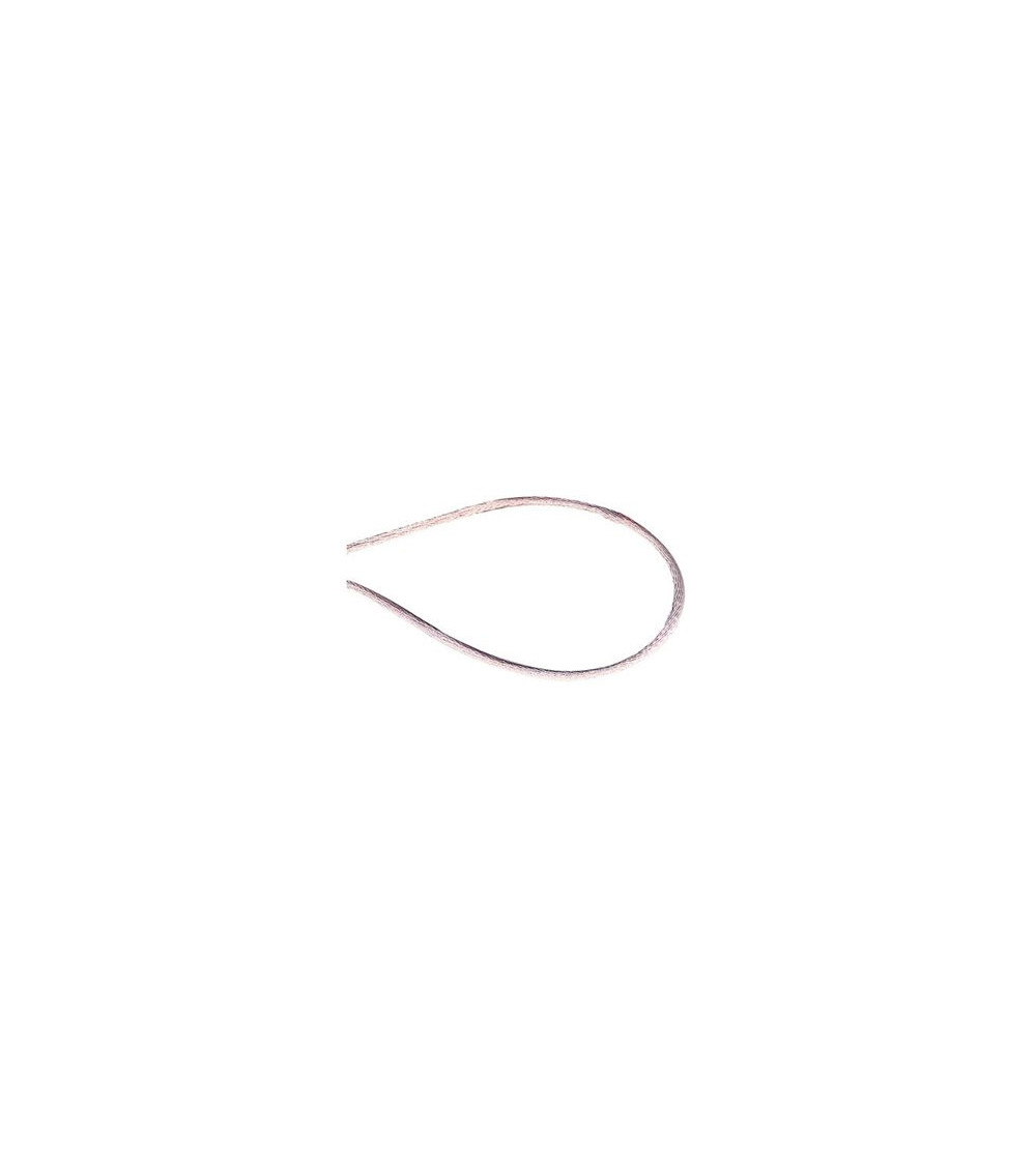 Bobine 50m cordon queue de souris polyester rose clair