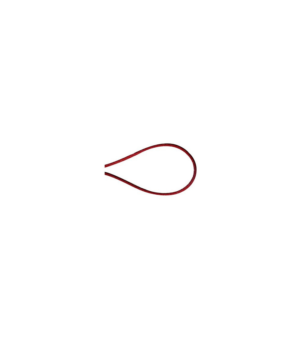 50m spool of red polyester mouse tail cord Hermes