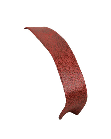 Bobine 20m biais simili cuir vieilli 20mm Rouge bourgogne