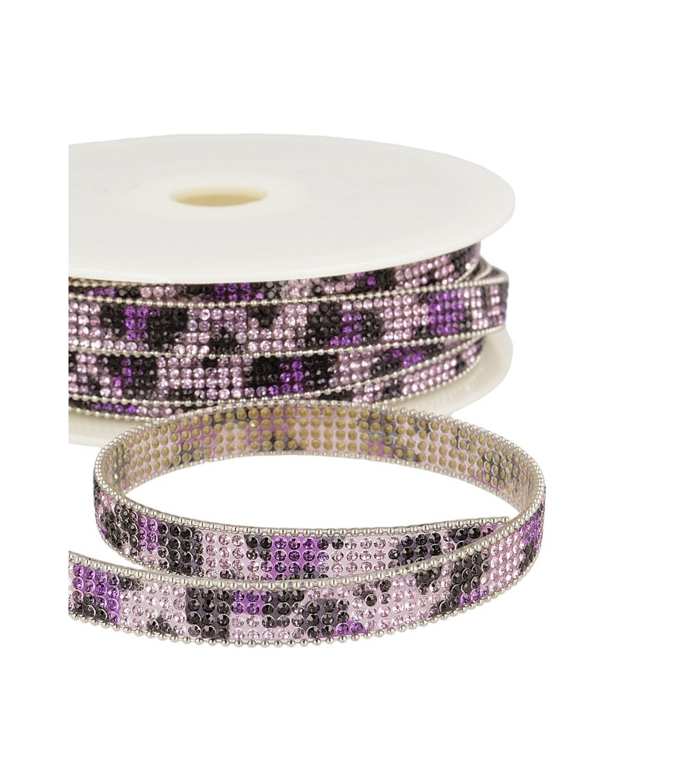 Bobina da 10m Treccia Termoadesiva Multicolor 12 mm Rosa Chiaro