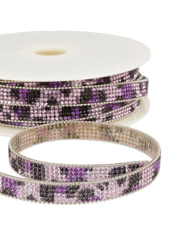 Bobina da 10m Treccia Termoadesiva Multicolor 12 mm Rosa Chiaro