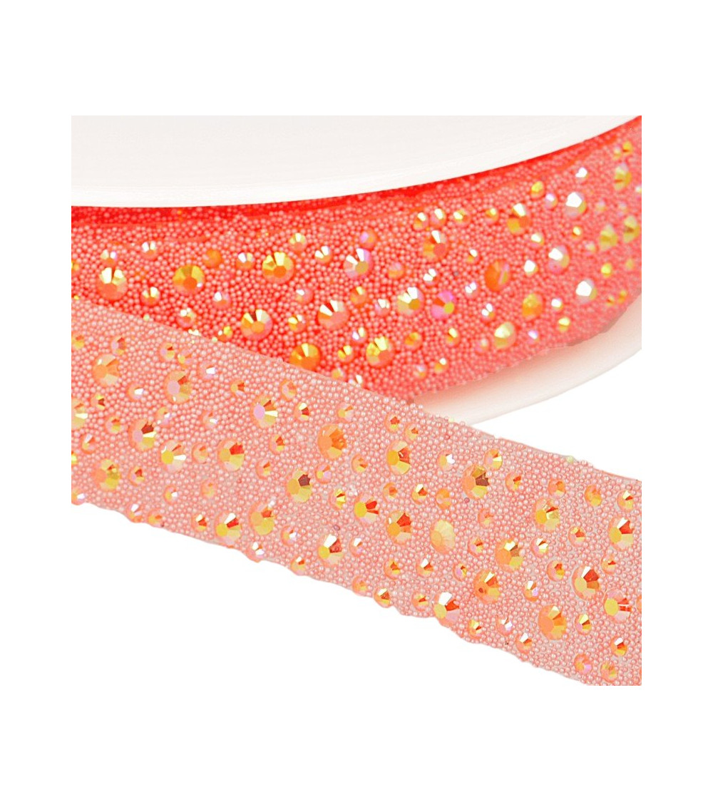 10m reel Iron-on bubble braid 22 mm Orange