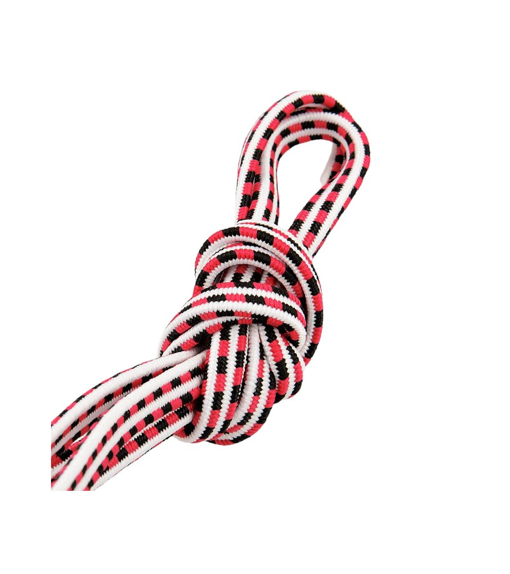25-m-Spule mit 6-mm-Rechteckgummi in Himbeerrosa