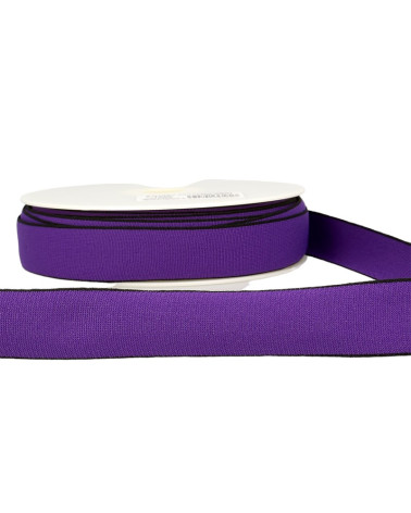 22m spool Multicolored elastic 25mm Purple