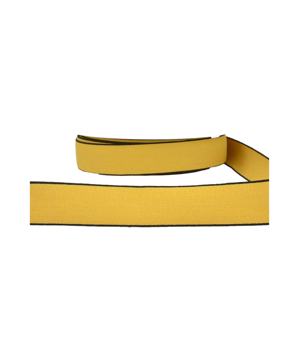 22m spool of multi-colored elastic 40mm Lemon Yellow