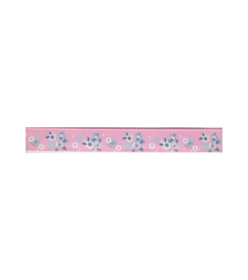 25m spool Flower ribbon 10mm light pink