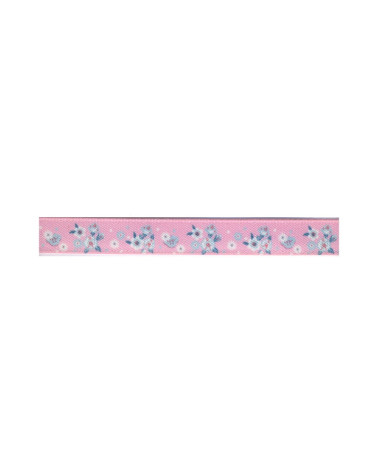 Bobina da 25 m Nastro a fiori da 10 mm rosa chiaro