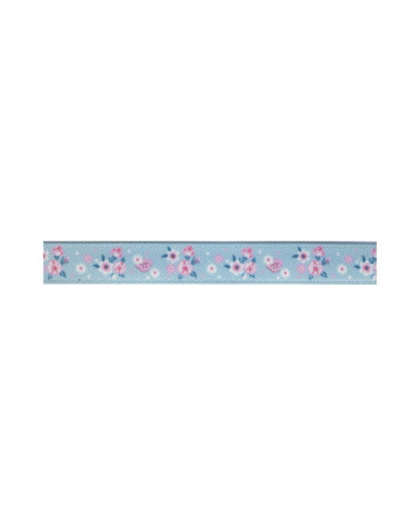 25m Spule Blumenband 10mm Hellblau