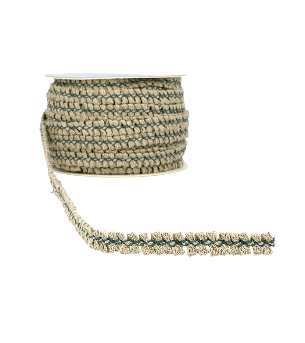 25m reel of 9mm duck blue dress braid