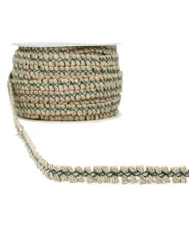 25m reel of 9mm duck blue dress braid