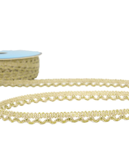 25m reel Lace braid 10 mm Duck blue