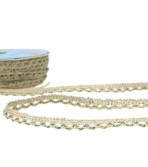 25m reel Lace braid 10 mm Anise Green