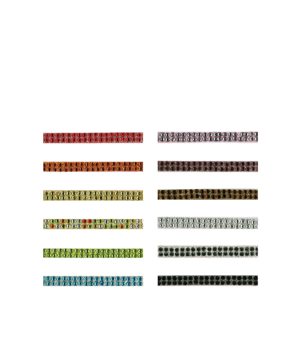 Galon Strass thermocollant vendu au mètre Galon Strass thermocollant vendu au mètre