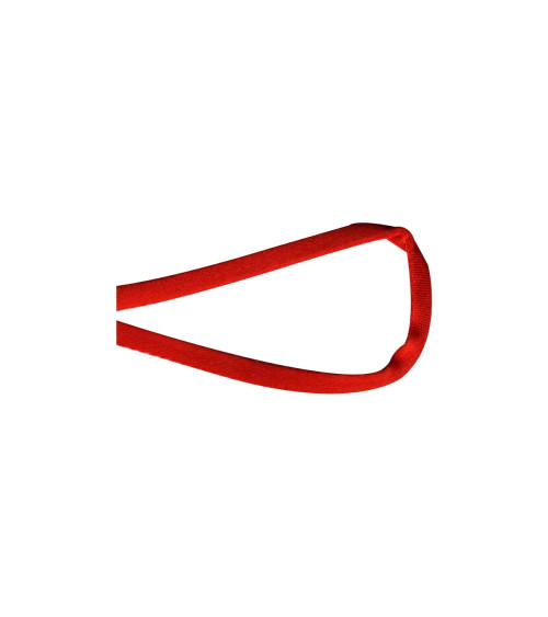 25m reel tubular satin 5 mm Red