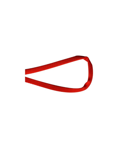 Bobine 25m tubulaire satin 5 mm Rouge 