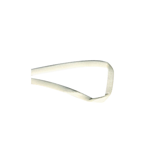 Spool 25m tubular satin 5 mm Ecru