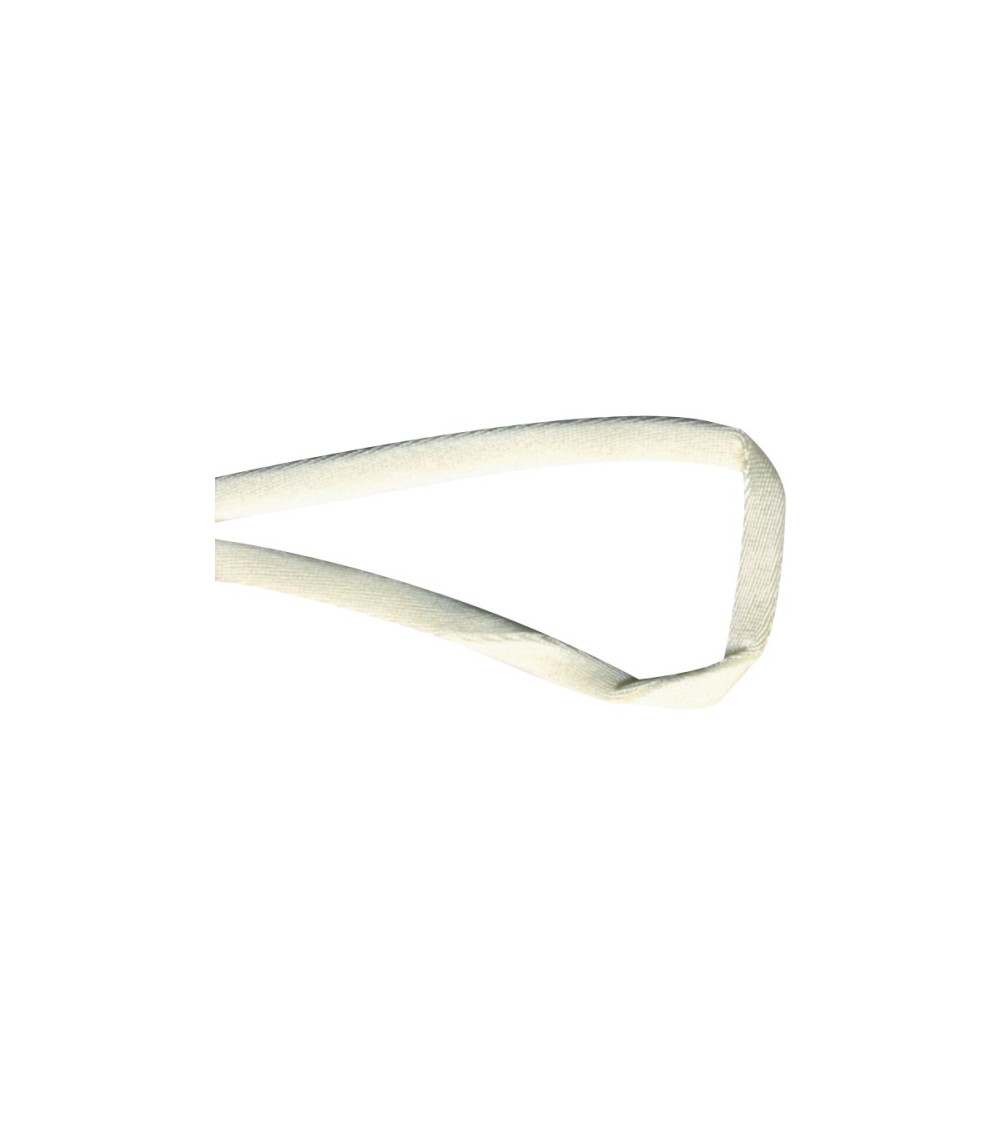 Spool 25m tubular satin 5 mm Ecru