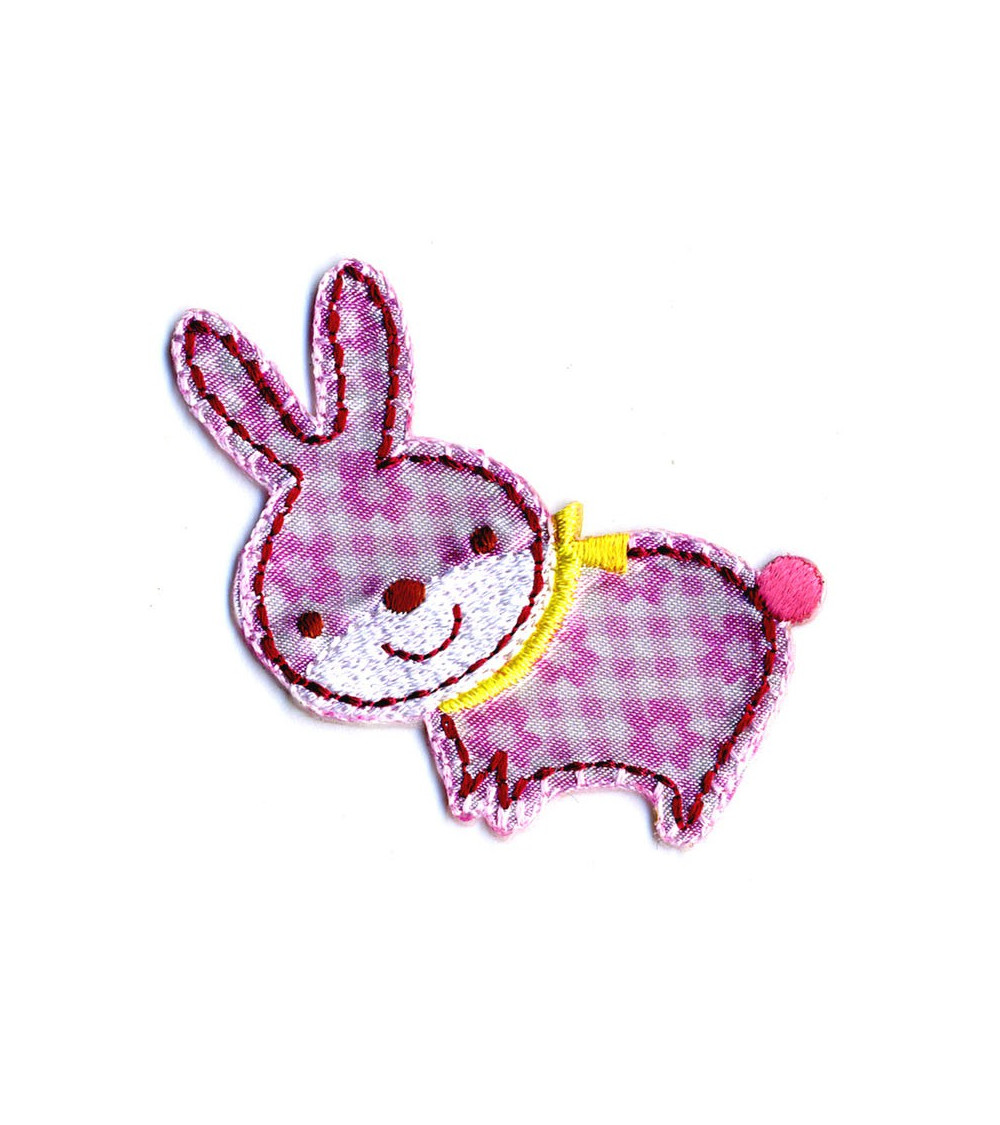 Rabbit iron-on badge
