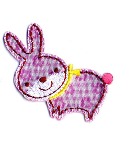 Rabbit iron-on badge