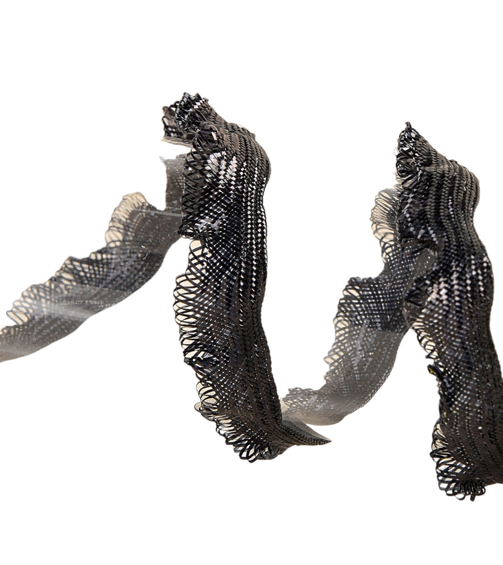 25m spool of 11mm scalloped braid Black