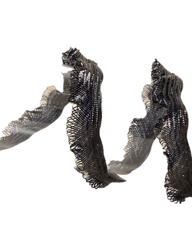 25m spool of 11mm scalloped braid Black