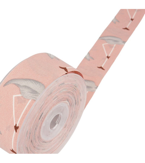 15m Spool Light Pink Flamingo Ribbon