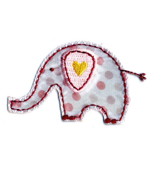 Elephant iron-on patch