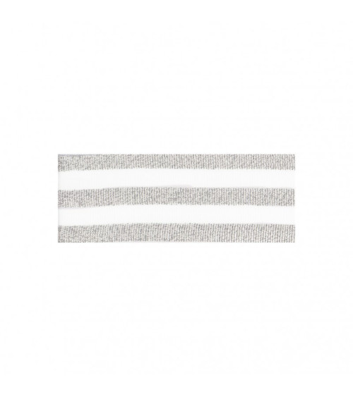 25m reel Galon strips silver/white