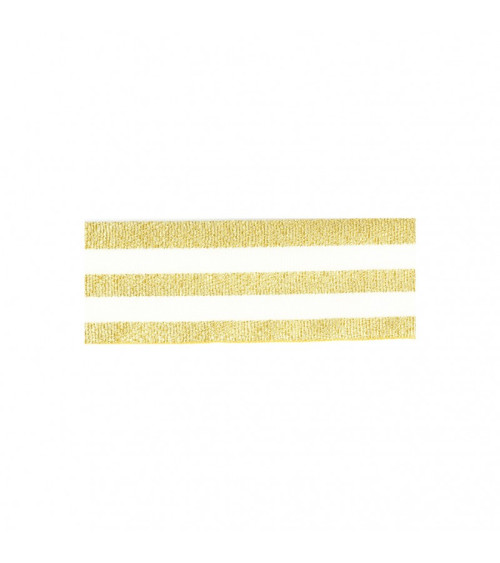 25m reel Galon strips gold/white